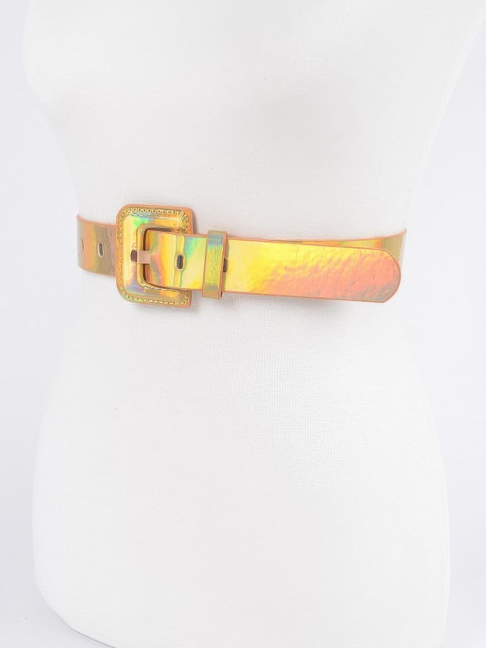 Holograme Metallic Plus Size Belt